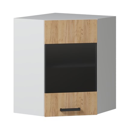 Кухонный шкаф угловой 600 с стеклом в Самаре - изображение