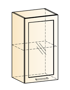 Шкаф навесной Яна L400 Н720 (1 дв. рам.) в Самаре