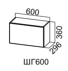 Шкаф на кухню Модус, ШГ600/360, галифакс в Тольятти - предосмотр