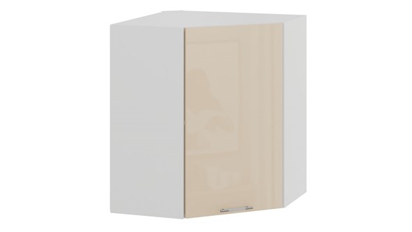 Кухонный угловой шкаф Весна 1В6У (Белый/Ваниль глянец) в Самаре - изображение