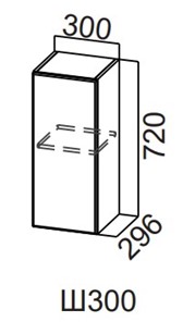 Кухонный шкаф Модерн New, Ш300/720, МДФ в Самаре
