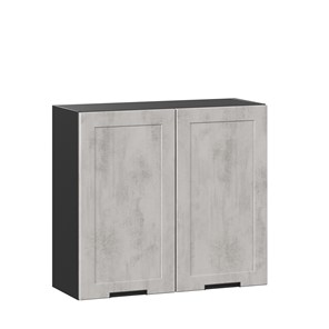 Кухонный шкаф 800 Джамис ЛД 296.360.000.064, Чёрный/Белый камень в Тольятти