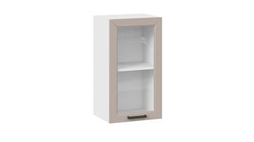 Навесной кухонный шкаф Лорас 1В4С (Белый/Холст латте) в Самаре - предосмотр