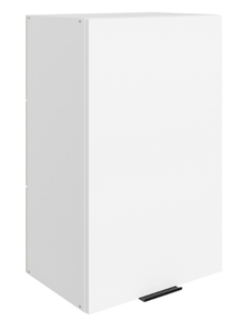 Навесной шкаф Стоун L450 Н720 (1 дв. гл.) (белый/джелато софттач) в Тольятти
