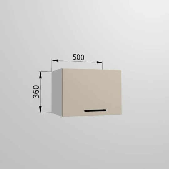 Кухонный шкаф ВГ 50, Сатин/Белый в Самаре - изображение 1