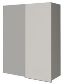 Навесной кухонный шкаф ВУП 980 Белое гладкое Ламарти/Антрацит в Тольятти - предосмотр