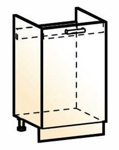 Шкаф рабочий под мойку Стоун L500 (1 дв. гл.) в Самаре