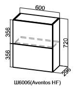 Барный навесной шкаф Модус, Ш600б/720, (Aventos HF), галифакс в Самаре