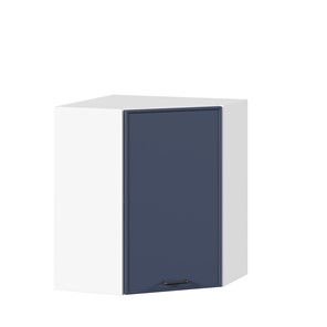 Шкаф угловой настенный Индиго ЛД 298.610.000.116, Белый/Тёмно-синий в Тольятти
