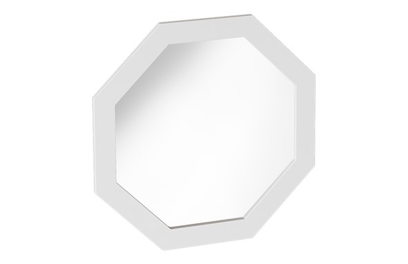 Настенное зеркало Калгари Дуб натуральный светлый/Белый матовый в Самаре - изображение