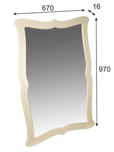 Зеркало настенное Берже 23 (слоновая кость) в Самаре - предосмотр 5