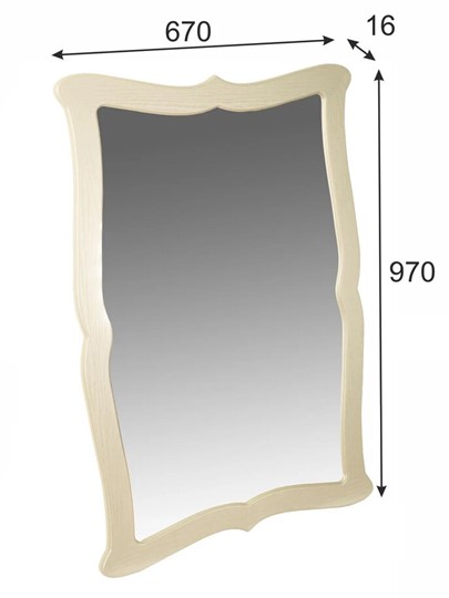 Зеркало настенное Берже 23 (слоновая кость) в Самаре - изображение 5