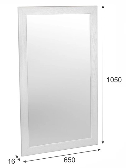 Зеркало настенное Берже 24-105 (Белый ясень) в Самаре - изображение 7