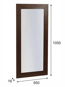 Зеркало настенное Берже 24-105 (Темно-коричневый) в Самаре - предосмотр 3