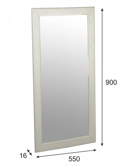 Зеркало настенное Берже 24-90 (Белый ясень) в Самаре - изображение 2