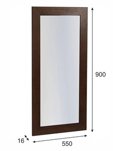 Зеркало настенное Берже 24-90 (темно-коричневый) в Самаре - предосмотр 3