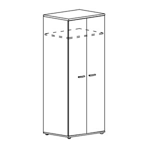 Шкаф для одежды глубокий Albero (78х59х193) в Самаре