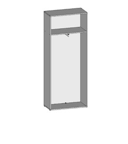 Шкаф для одежды НШ-5г, Белый в Самаре - предосмотр 1