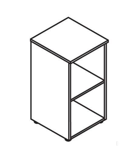 Средний шкаф колонна MORRIS Дуб Базель/Венге Магия MLC 42.1 (429х423х821) в Самаре - изображение 1