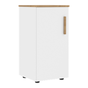 Шкаф колонна низкий с глухой левой дверью FORTA Белый-Дуб Гамильтон FLC 40.1 (L) (399х404х801) в Тольятти - предосмотр