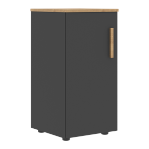 Шкаф колонна низкий с глухой левой дверью FORTA Графит-Дуб Гамильтон  FLC 40.1 (L) (399х404х801) в Самаре - предосмотр
