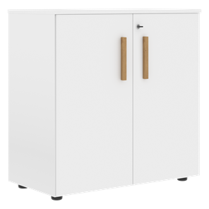 Низкий шкаф широкий с малыми дверцами FORTA Белый FLC 80.1(Z) (798х404х801) в Самаре