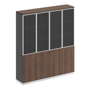 Шкаф для документов со стеклянными дверьми Speech Cube (180.2x40x203.4) СИ 315 ДГ АР ДГ/ХР в Самаре