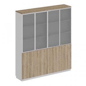 Шкаф для документов со стеклянными дверьми Speech Cube (180.2x40x203.4) СИ 315 ДС БП ДС/ХР в Самаре