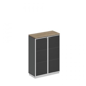 Шкаф для документов средний стекло в рамке Speech Cube (90x40x124.6) СИ 319 ДС АР ХР в Самаре