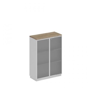 Шкаф для документов средний стекло в рамке Speech Cube (90x40x124.6) СИ 319 ДС БП ХР в Самаре