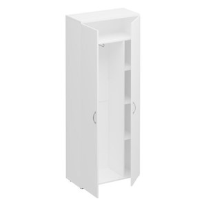 Шкаф для одежды с дополнением Комфорт, белый премиум (80х38х200) К 531 в Тольятти