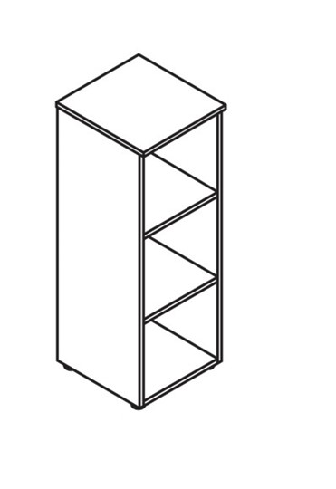 Шкаф средний MORRIS Дуб Базель/Венге Магия MMC 42 (429х423х1188) в Самаре - изображение 1