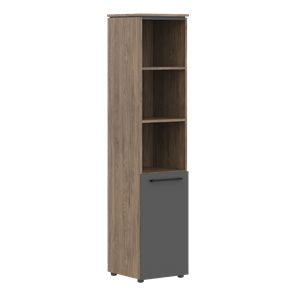 Шкаф колонна высокая с малой дверью MORRIS TREND Антрацит/Кария Пальмира MHC 42.5 (429х423х1956) в Самаре - предосмотр