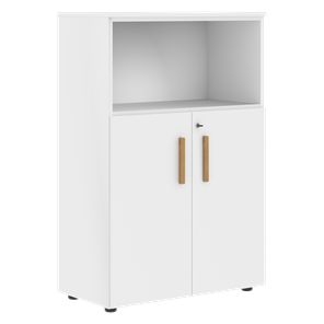 Шкаф с глухими малыми дверьми FORTA Белый FMC 80.1(Z) (798х404х1197) в Самаре