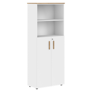 Шкаф с глухими средними дверьми FORTA Белый-Дуб Гамильтон FHC 80.6(Z) (798х404х1965) в Тольятти
