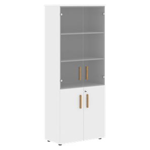 Шкаф широкий высокий FORTA Белый FHC 80.2(Z) (798х404х1965) в Самаре