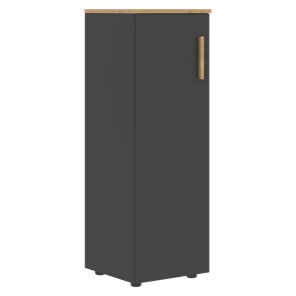 Средний шкаф колонна с левой дверью FORTA Графит-Дуб Гамильтон   FMC 40.1 (L) (399х404х801) в Тольятти