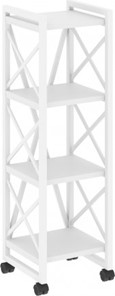Стеллаж мобильный Loft VR.L-MST.K-4.4, Белый/Белый металл в Самаре