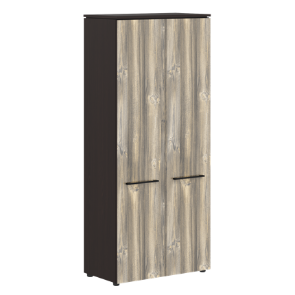 Шкаф с глухими дверьми MORRIS Дуб Базель/Венге Магия MHC 85.1 854х423х1956 в Самаре - изображение