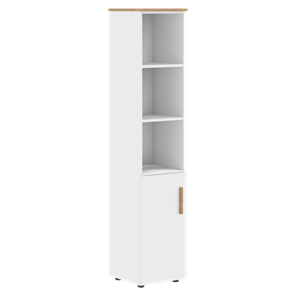 Высокий шкаф с глухой средней дверью  правой FORTA Белый FHC 40.6 (R) (399х404х1965) в Самаре