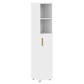 Шкаф колонна высокий с глухой средней дверью правой FORTA Белый FHC 40.5 (R) (399х404х1965) в Тольятти