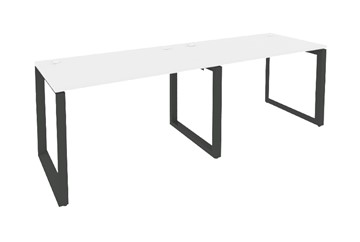 Стол на 2 сотрудника O.MO-RS-2.2.7, Антрацит/Белый бриллиант в Самаре