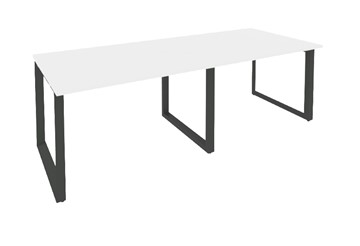 Конференц-стол для переговоров O.MO-PRG-2.2 Антрацит/Белый бриллиант в Самаре