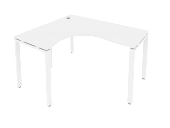 Письменный угловой стол Б.СА-3Л Белый/Белый в Самаре - изображение
