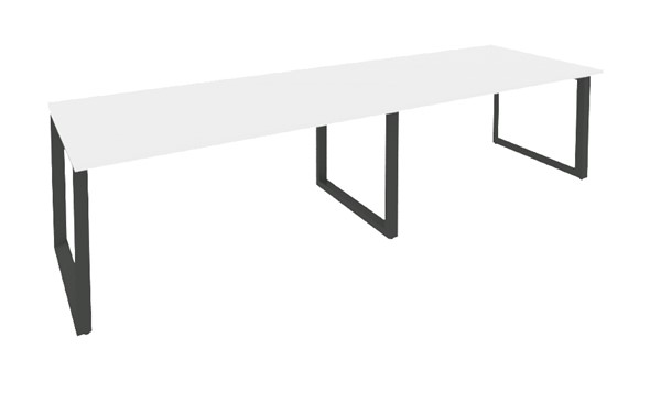 Переговорный стол O.MO-PRG-2.4 Антрацит/Белый бриллиант в Самаре - изображение