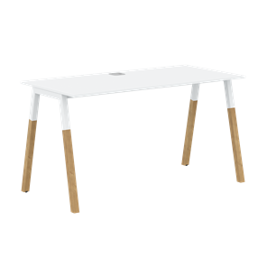 Письменный стол FORTA Белый-Белый-Бук  FST 1367 (1380х670х733) в Самаре