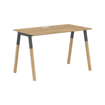 Письменный стол FORTA Дуб Гамильтон-Черный графит-Бук FST 1167 (1180х670х733) в Самаре - изображение