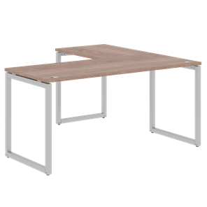 Письменный стол угловой левый XTEN-Q Дуб-сонома- серебро XQCT 1615 (L) (1600х1500х750) в Тольятти