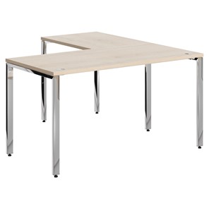 Письменный угловой  стол для персонала левый XTEN GLOSS  Бук Тиара  XGCT 1415.1 (L) (1400х1500х750) в Самаре