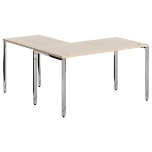 Письменный угловой  стол для персонала правый XTEN GLOSS  Бук Тиара  XGCT 1415.1 (R) (1400х1500х750) в Самаре